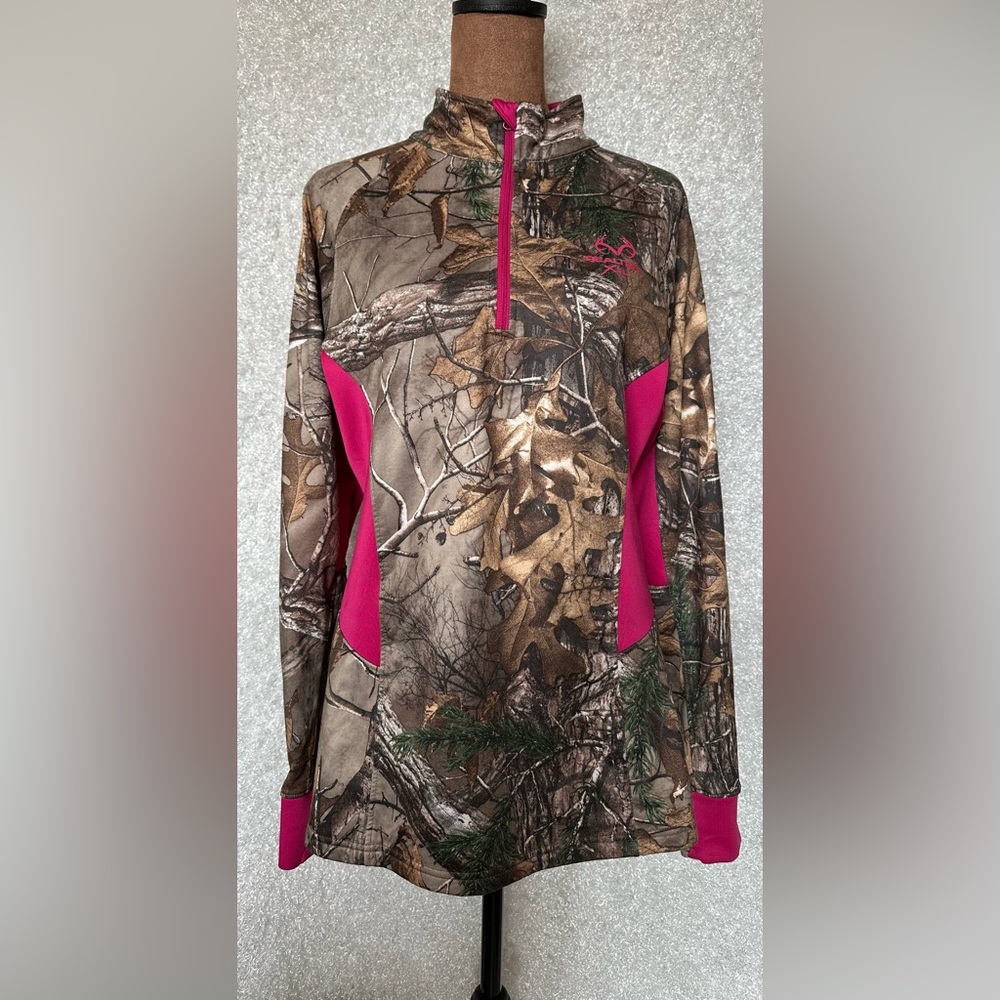 Realtree Camo Pullover with Pink Logo